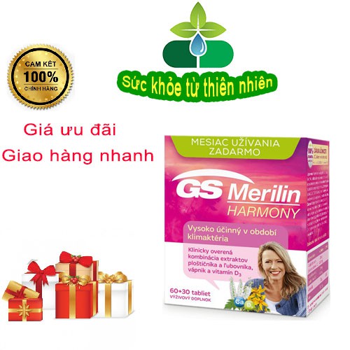 GS Merilin Harmony - Hỗ trợ phụ nữ thời kỳ tiên mãn kinh và mãn kinh dẫu hiệu bốc hỏa, nóng bừng, giảm ham muốn