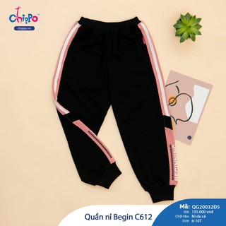 [Chippo] Quần nỉ da cá bé gái Begin C612