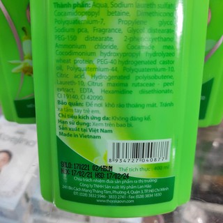 Dầu gội hoa bưởi Thorakao 400ml