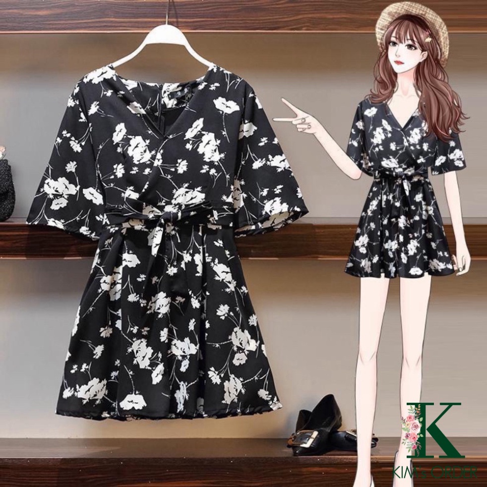 Set jumpsuit hoạ tiết mùa hè loại 1 tặng quần đùi hoạ tiết