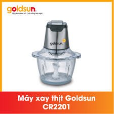 Máy xay thịt ,xay đa năng GOLDSUN CR2201, dung tích 1.2L, Cối thủy tinh, Lưỡi dao kép, BH chính hãng 1 năm