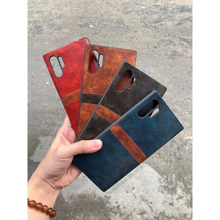 Samsung Note10 / Note10 Plus - Ốp lưng da kèm ngăn đựng thẻ ATM