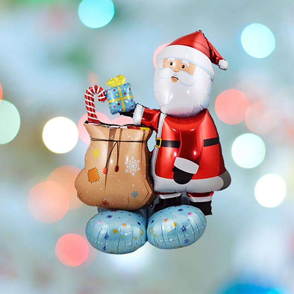 Lloyd 1 Bong Bóng Lá Nhôm Hình Ông Già Noel Người Tuyết Hoạt Hình Đứng Được