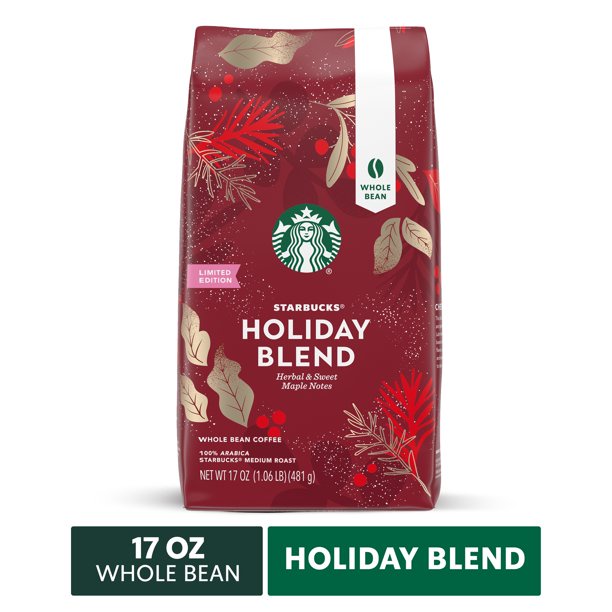Cà phê nguyên hạt Starbucks, Holiday Blend 481 gr