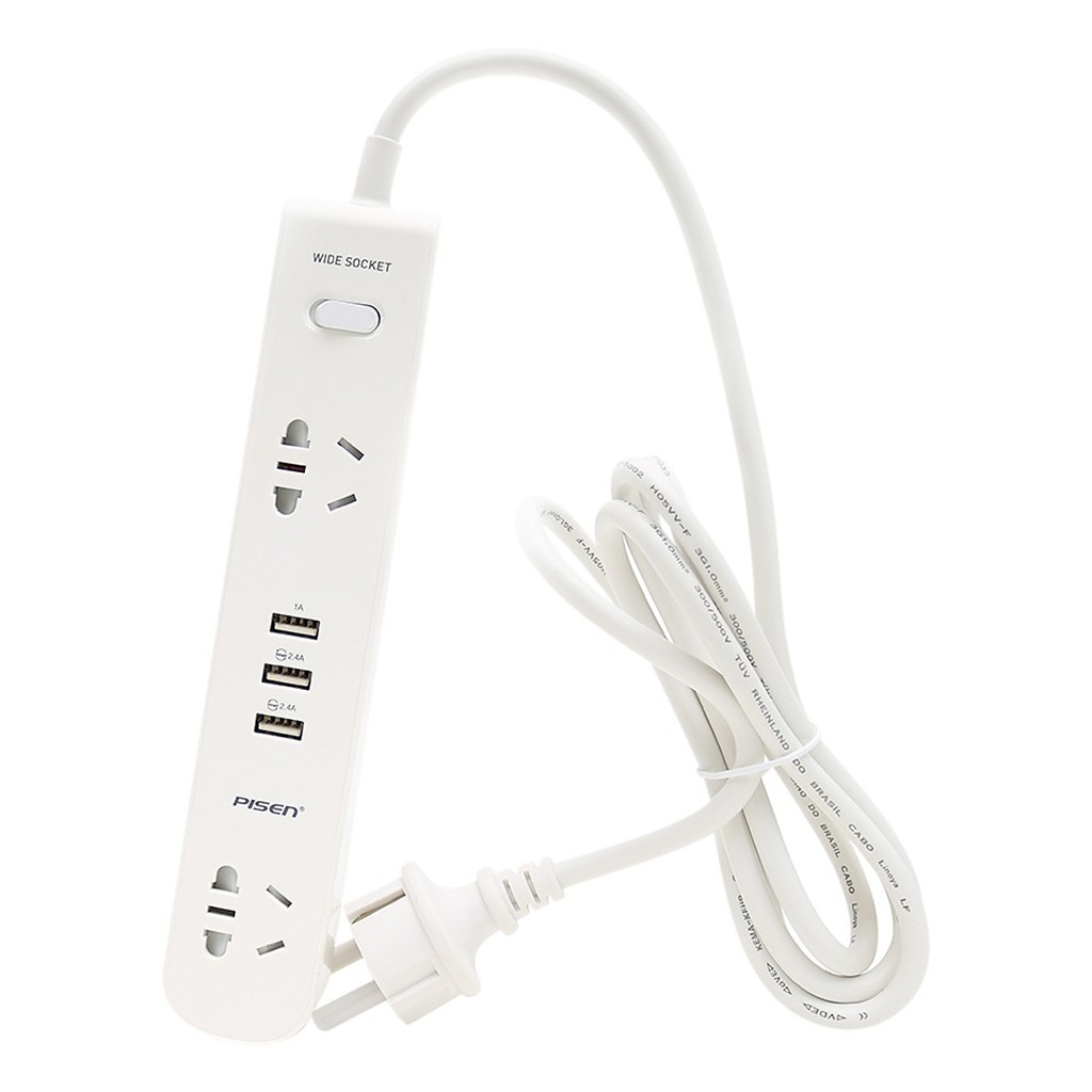 Ổ cắm điện Pisen KY-23(EP) (2 x AC , 3 x USB)