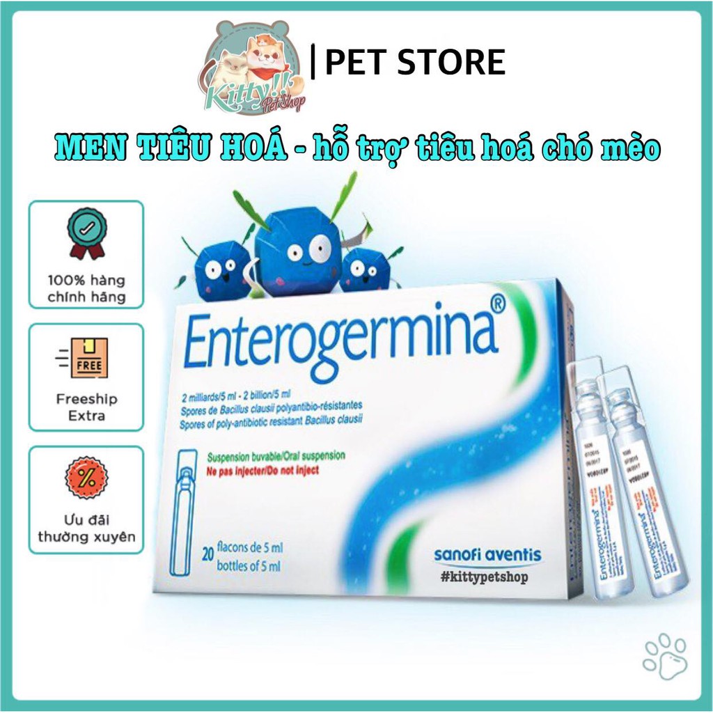 Men tiêu hoá dạng nước đến từ Pháp - Men tiêu hoá dành cho chó, mèo - Kitty Pet Shop