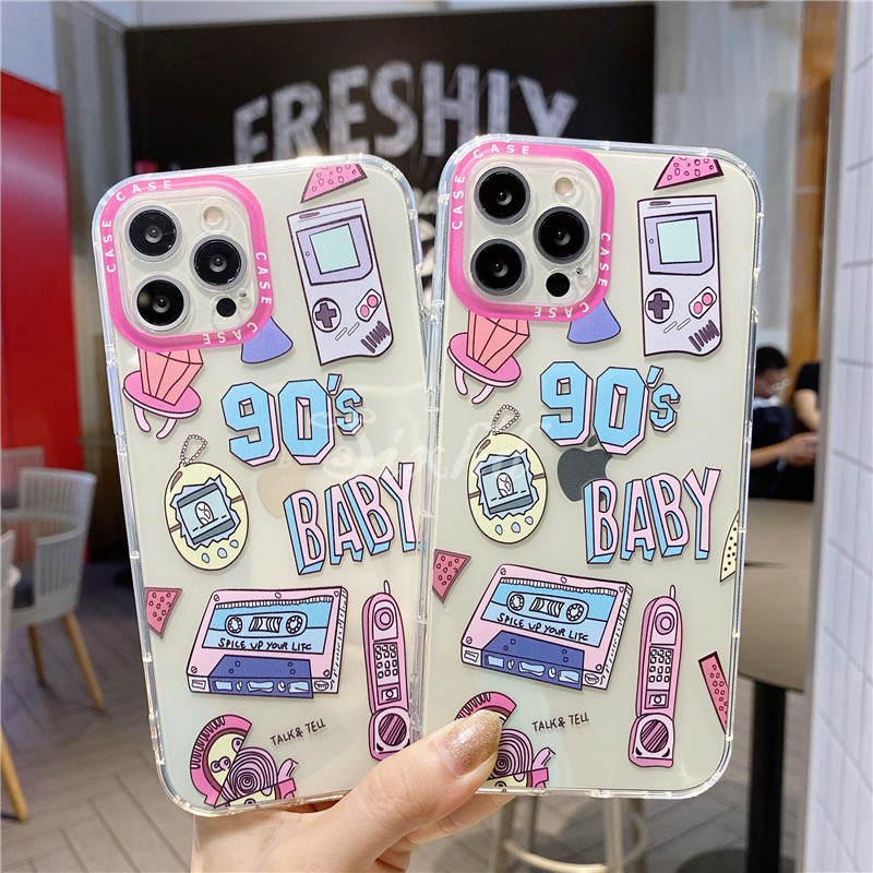 Ready Stock OPPO A94 A54 4G A93 A74 5G A53 2020 A52 A92 A31 A5 A9 2020 A3S A5S A12 F19 Pro Reno 5 4 4F Realme C17 7i C15 C11 5 5I Phone Case Pink Game Transparent Shell Silicon Soft TPU Fashion Casing Protection Anti-fall Back Cover