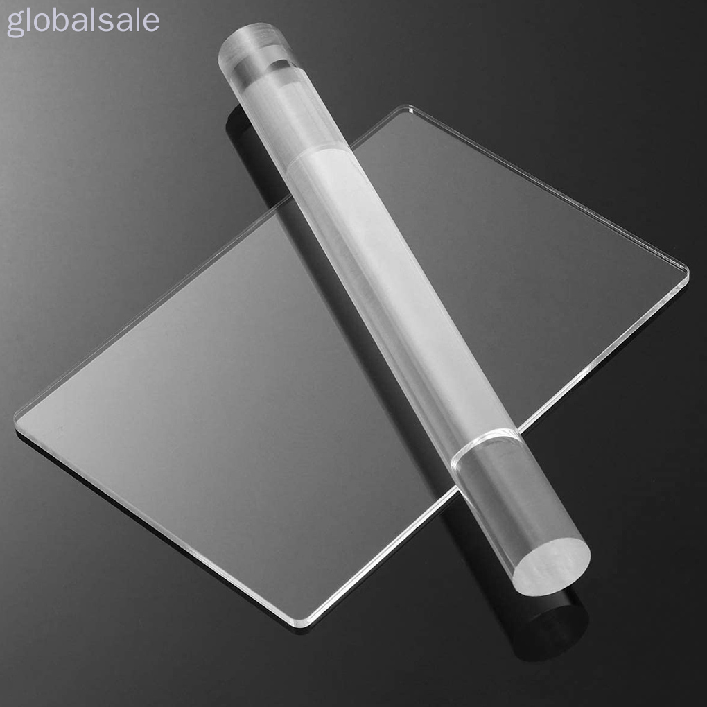 Bộ 2 Cây Lăn Mặt Đất Sét Trong Suốt Tiện Dụng