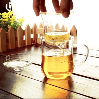 Cốc trà thuỷ tinh lõi lọc 330ml