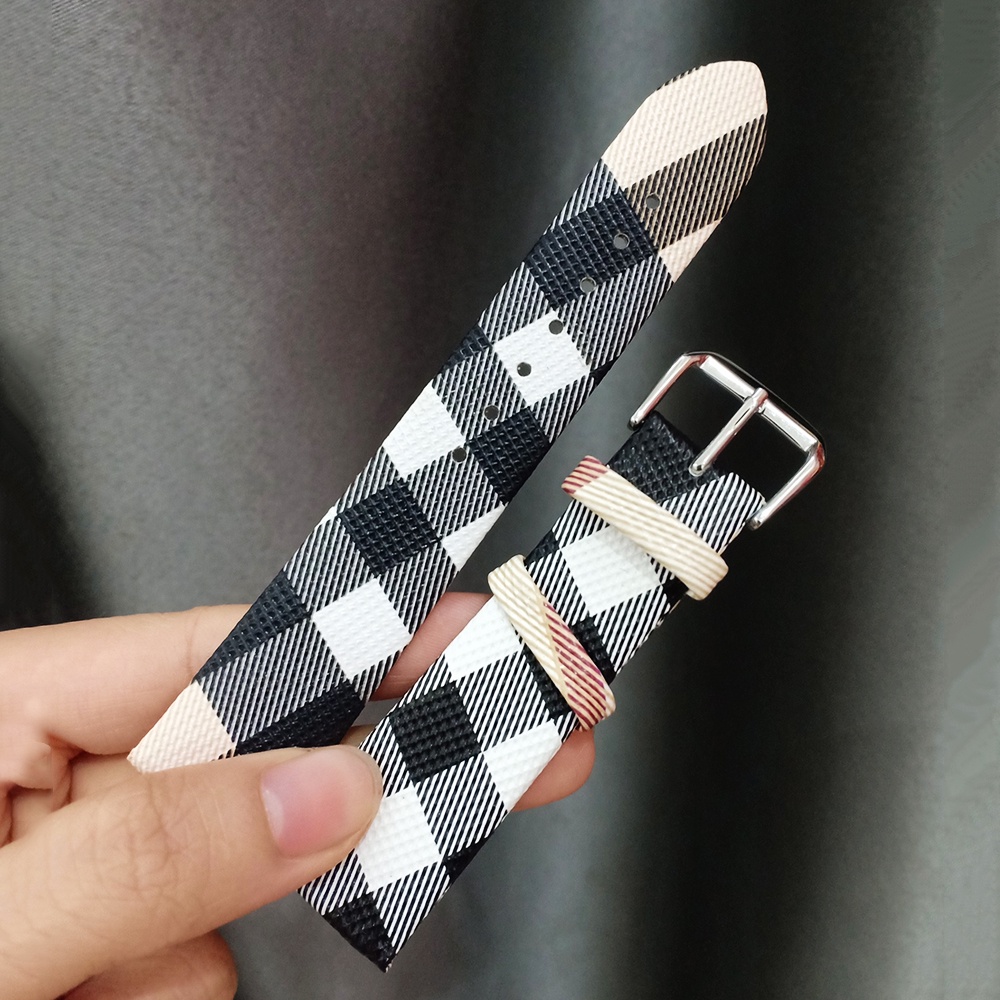 [FULL SIZE] Dây đồng hồ da Burberry khóa cài cao cấp BU1938 (ĐỦ 2 MÀU)