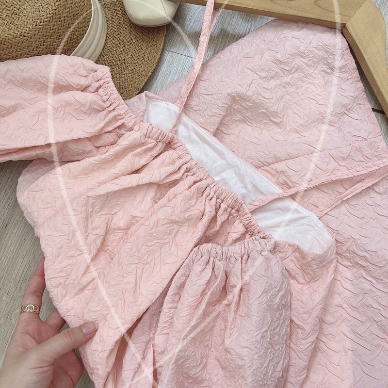 ĐẦM GẤM TAY RỚT 2 DÂY _