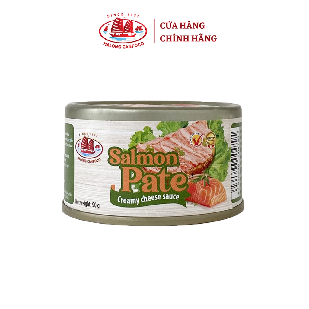 Pate cá hồi sốt phô mai kem 90g Đồ Hộp Hạ Long