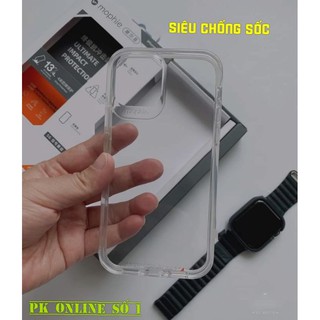 [Siêu Chống Sốc] Ốp lưng Trong Suốt Không Ố Màu Mophie iPhone 12/ 12 Pro/ 12 Pro Max( Full Box)