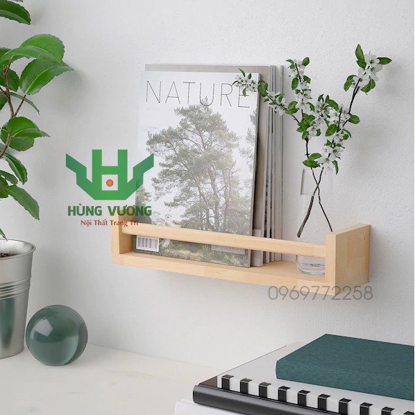 Kệ để phích nước an toàn cho trẻ nhỏ  - Kệ Trang Trí Treo Tường Gỗ Thông DIY