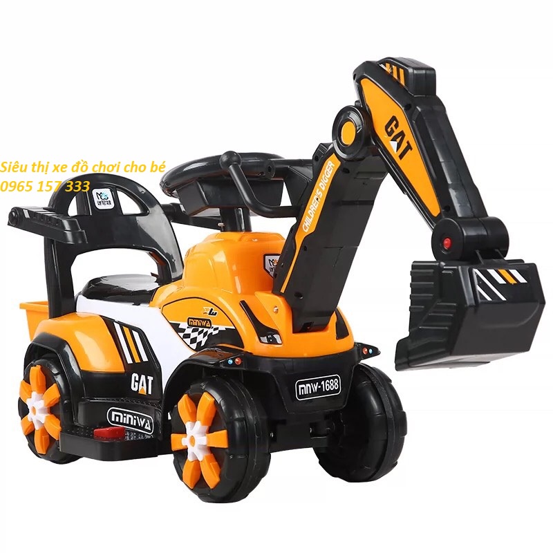 Xe cẩu điện 688 cho bé hàng nguyên kiện có đèn nhạc