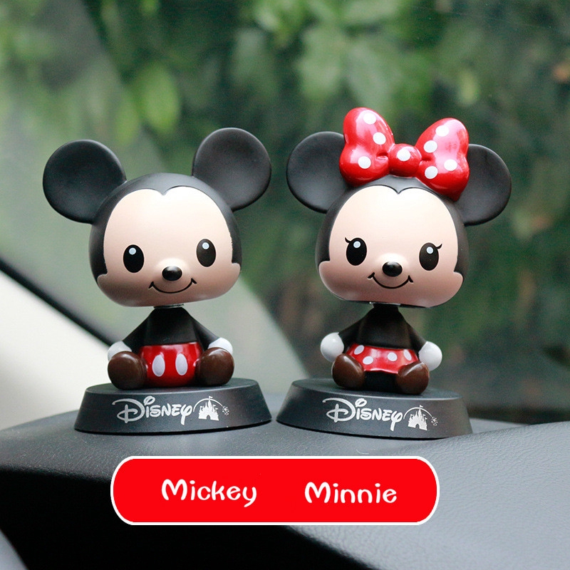 Mô Hình Chuột Mickey Minnie Lắc Đầu Trang Trí Xe Hơi