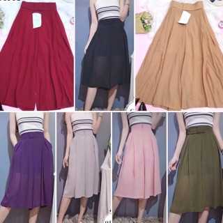Quần ống rộng túi giả váy free Size <70kg