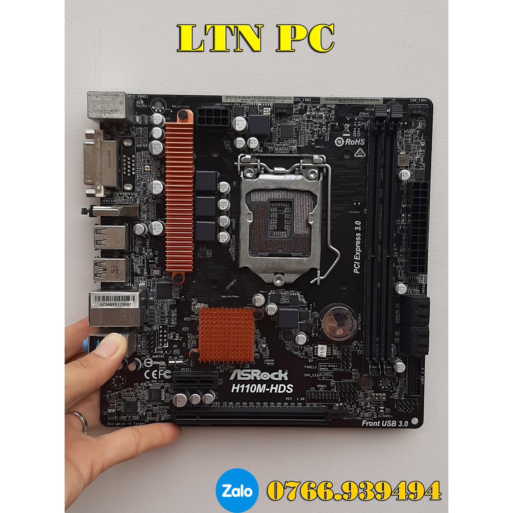 Main Mini ITX H61,H81, H110  Hàng chính hãng có kèm  chắn đầy đủ bảo hàng 1 tháng