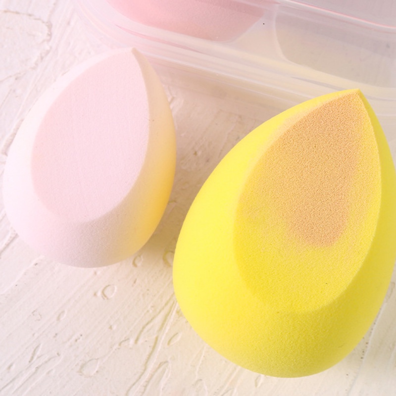 【Có Sẵn】 Hộp Đựng Mút Trang Điểm Ướt Và Khô Hình Quả Trứng Mềm Mại