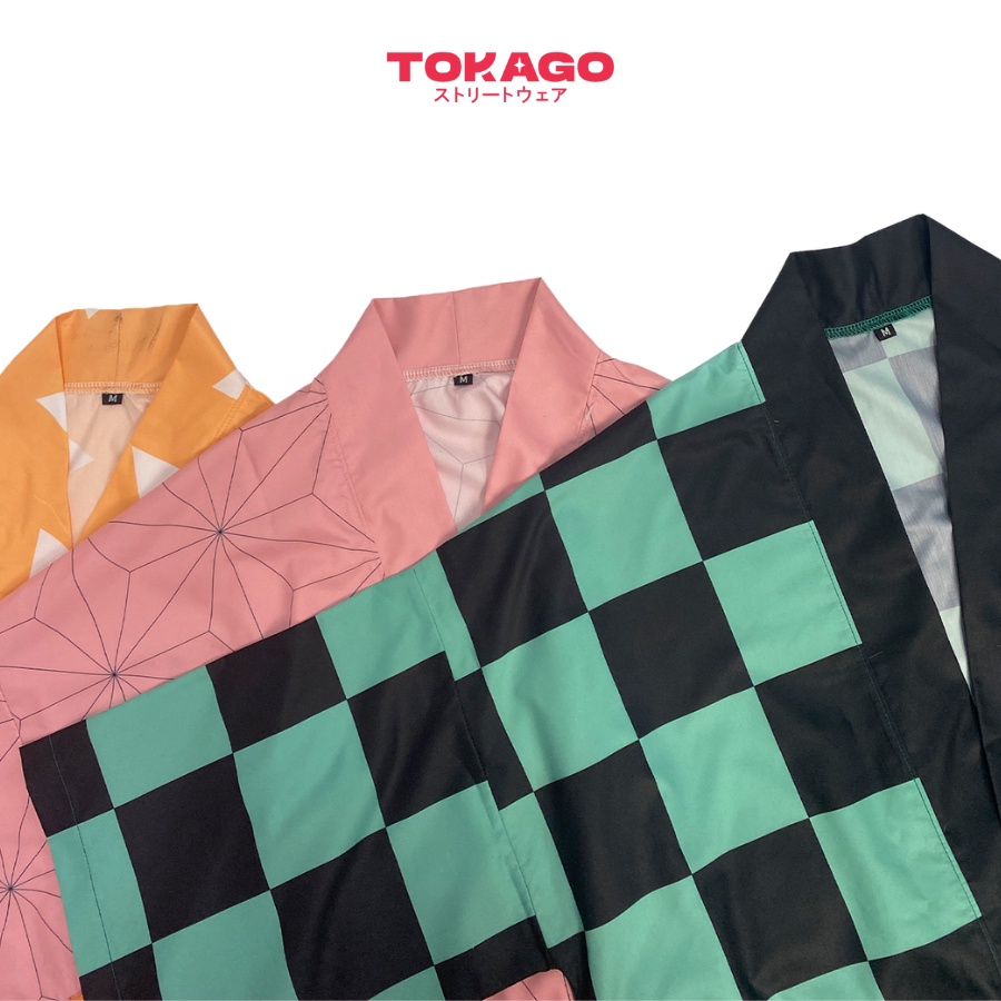 Áo khoác Haori Tokago, áo Kimono hóa trang nhân vật Kimetsu no Yaiba anime nam nữ form rộng