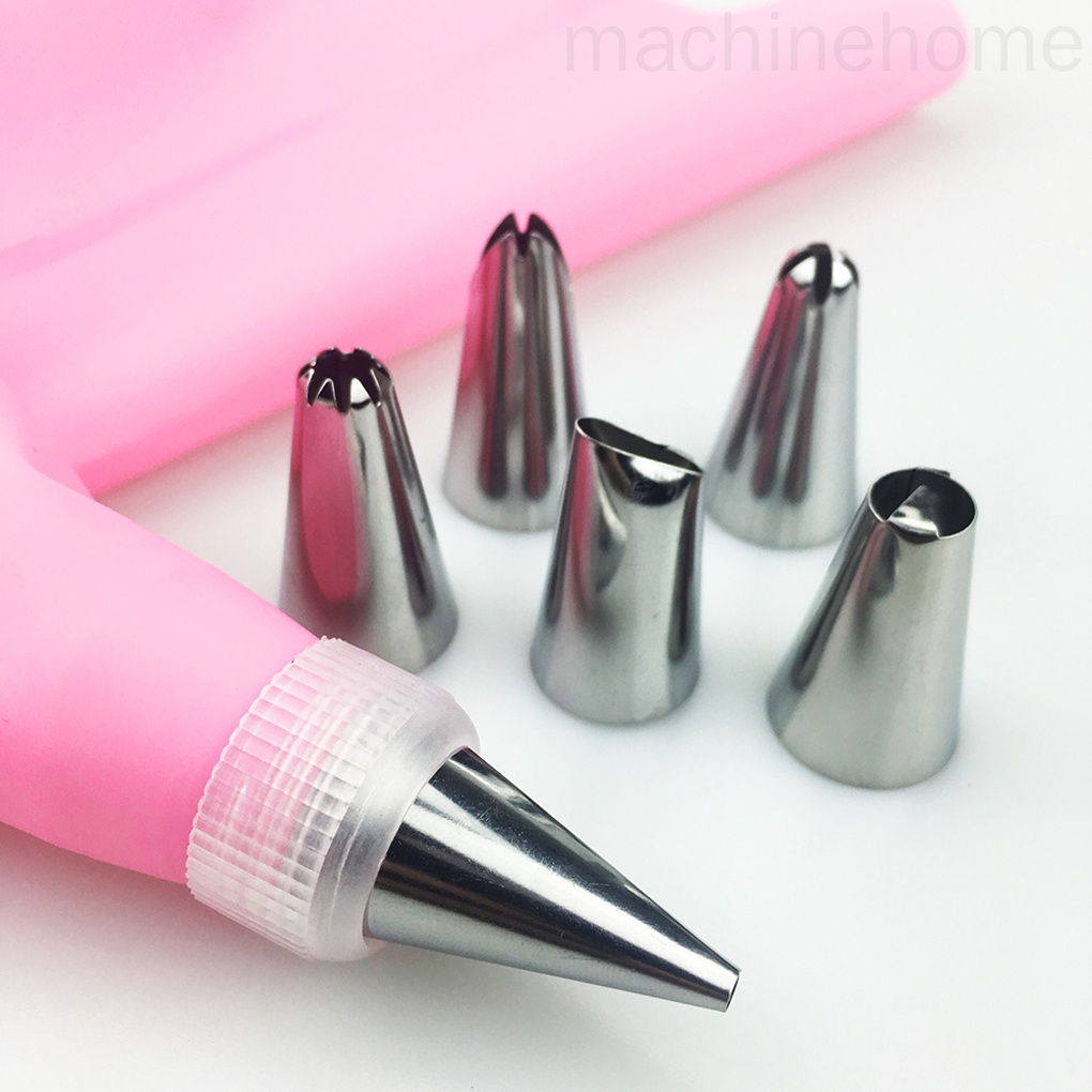 Bộ dụng cụ bắt kem trang trí bánh diy bằng thép không gỉ tiện dụng