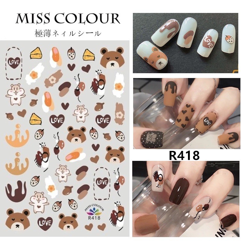 sticker dán móng tay nail mẫu mới