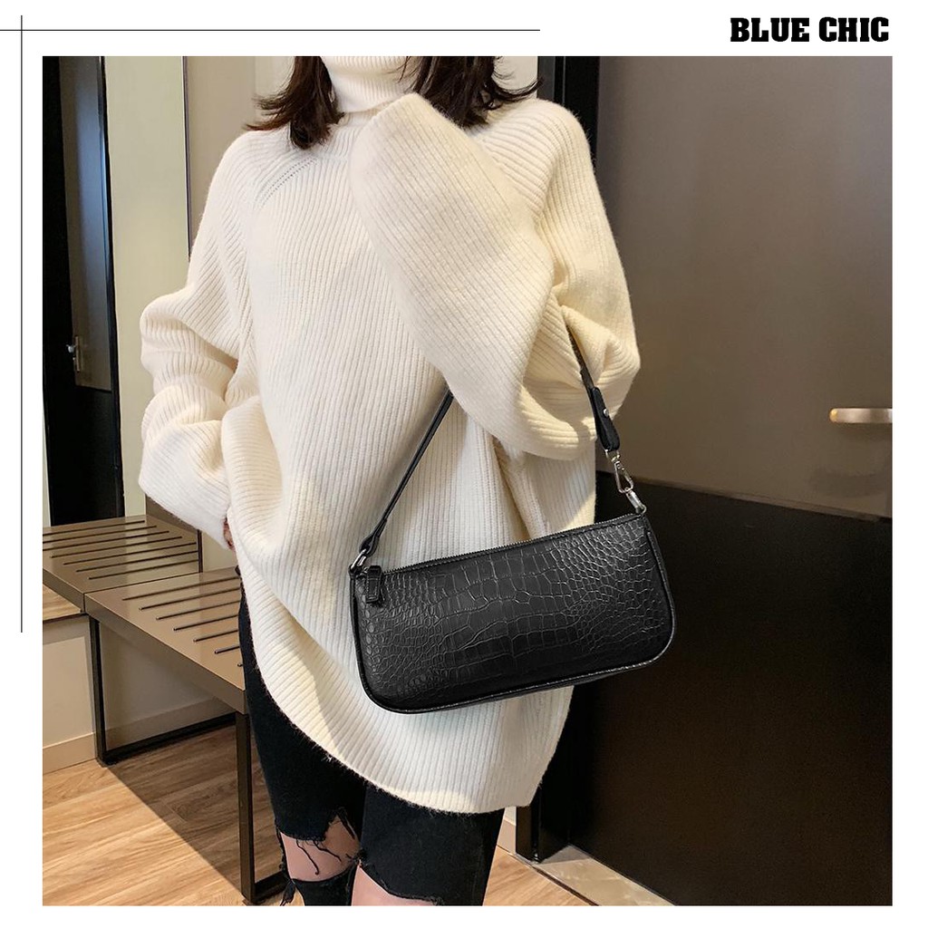 Túi Xách Giả Da Cá Sấu Phong Cách Retro Thời Trang Cho Nữ