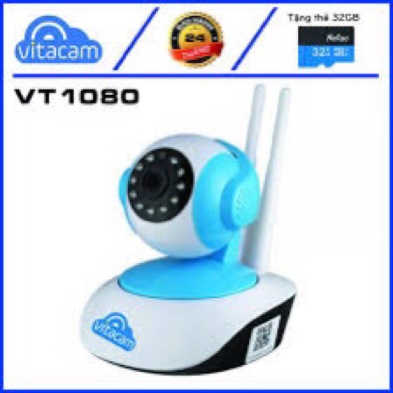 Camera Vitacam VT1080 - Camera Ip Wifi 1080P - 2.0Mpx Full HD