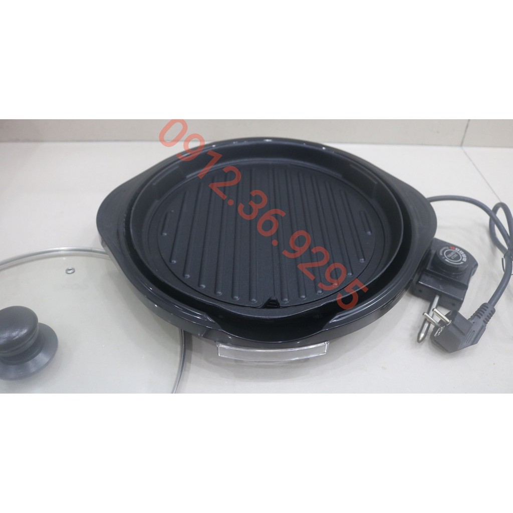 Vỉ Nướng Điện ECOSUN BM-BBQ25 - Chống Dính - Không Khói - Hàng Chính Hãng - Bảo Hành 12 Tháng