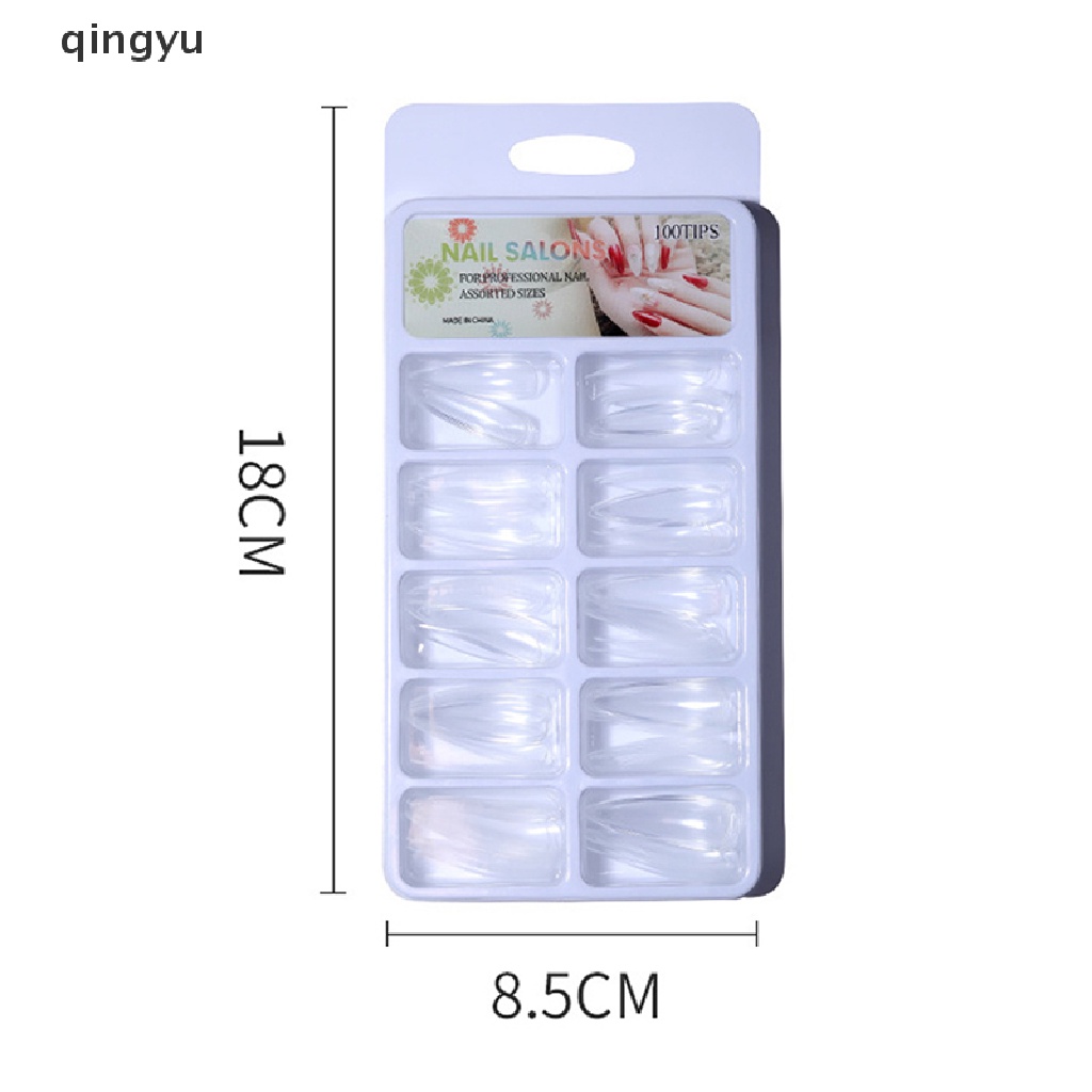 1 Hộp Móng Tay Giả Trong Suốt Dùng Để Múa Ba Lê