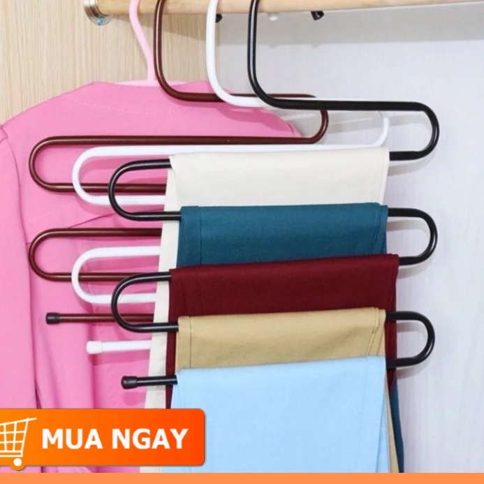Móc Treo Quần Áo, Móc Treo Khăn 5 Tầng Kim Loại