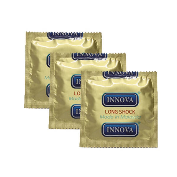 Combo 3 Hộp Bao Cao Su Innova Đen  - Bcs Gân Gai Siêu Kích Thích, Kéo Dài Thời Gian QH