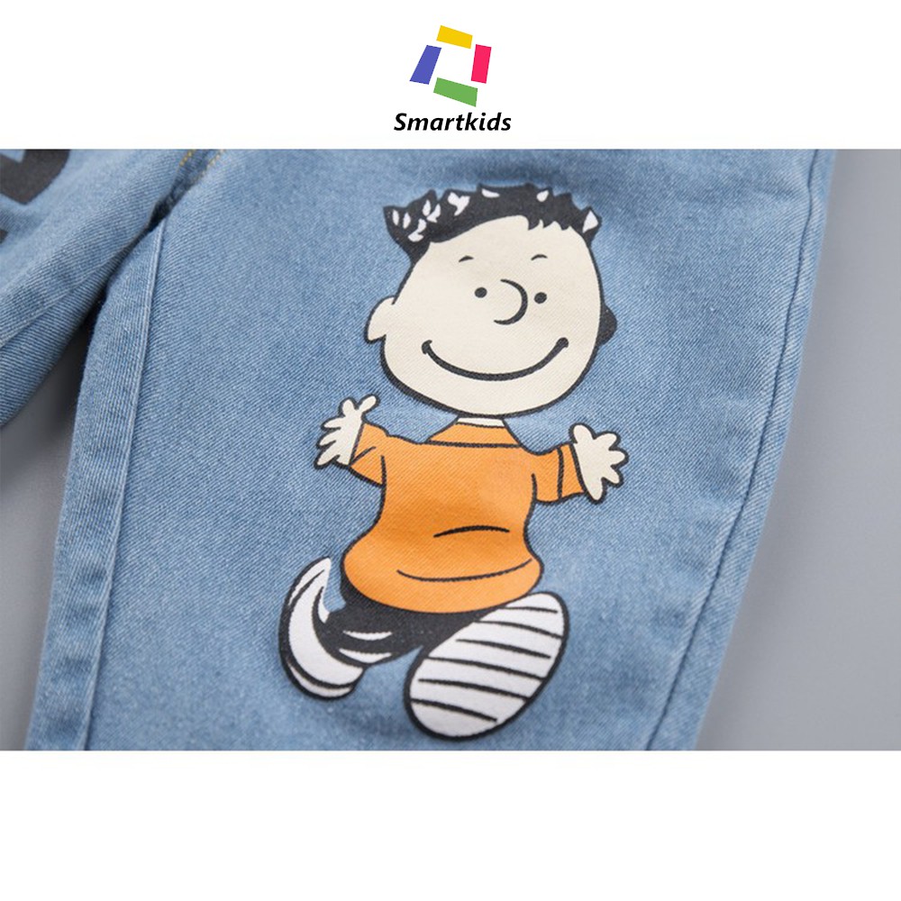 Quần áo trẻ em chất liệu jean, cotton cao cấp Smartkids hình chú bé TE2768