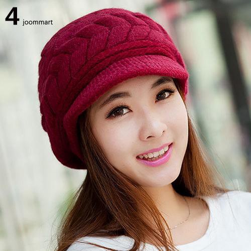 Mũ len beret thiết kế thời trang dễ thương cho nữ