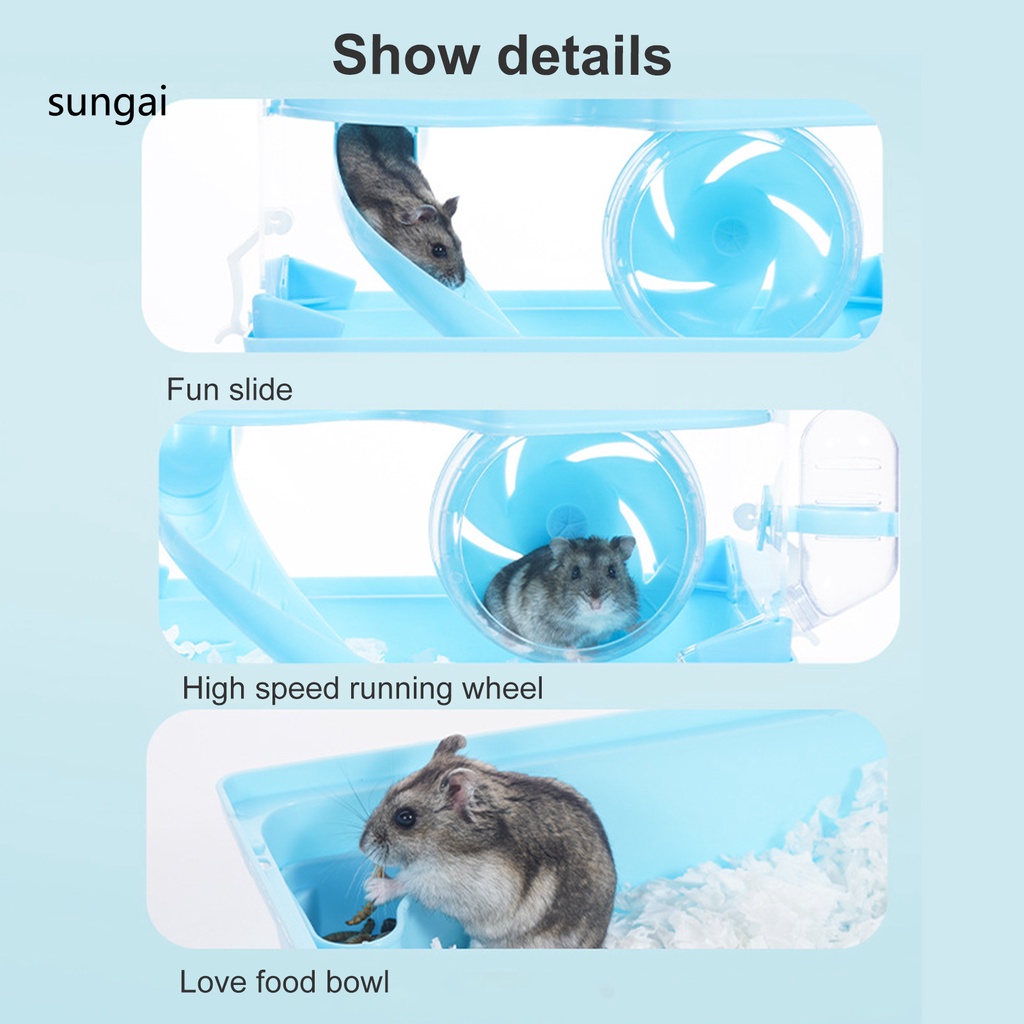 Lồng ngủ chống gió sáng tạo tiện dụng dành cho chuột hamster