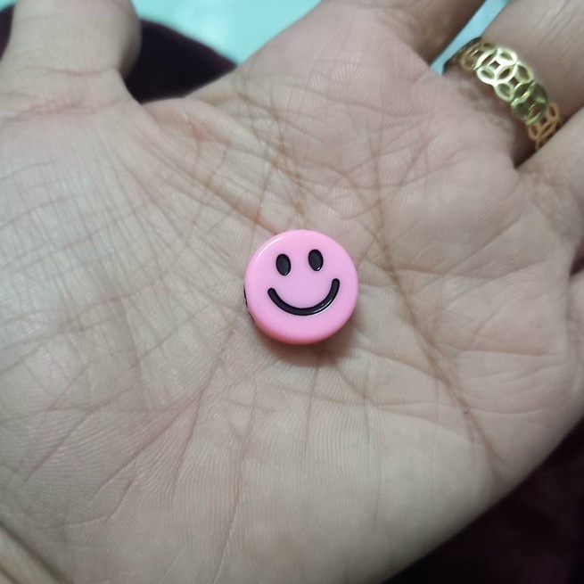 2-5 viên măt cười nhựa đủ màu làm vòng tay hanmade size 16mm