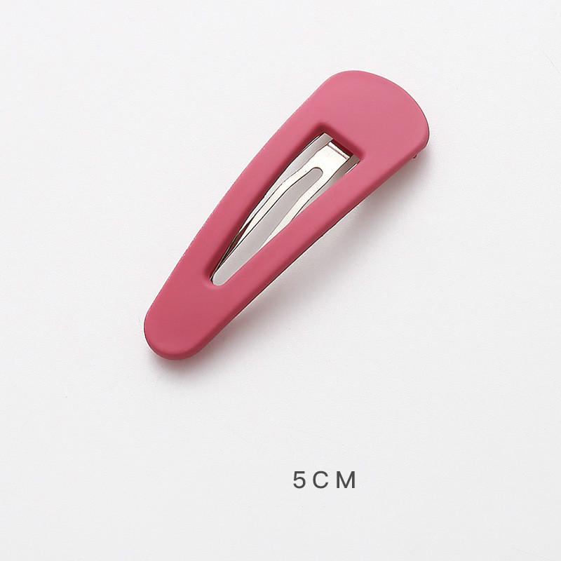 Kẹp tóc màu trơn dễ thương phong cách Hàn Quốc