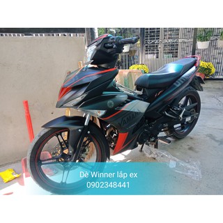 Dè Winner lắp Ex chắn bùn 90% màu đen nhám