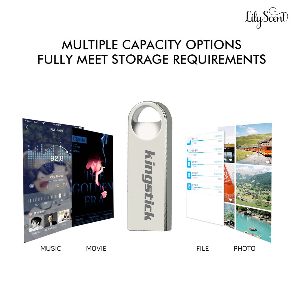 Usb Kingstick 64 / 128 / 256 / 400gb Bằng Kim Loại | BigBuy360 - bigbuy360.vn