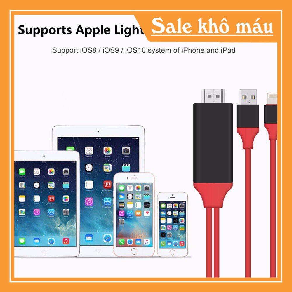 Cáp HDMI Iphone Kết Nôi TiVi Chất Lượng FullHD Hấp Dẫn |NgaAnh