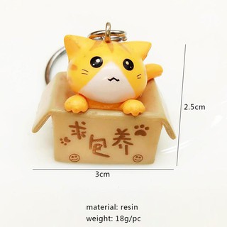 Set 4 Móc Khóa Hình Mèo Dễ Thương