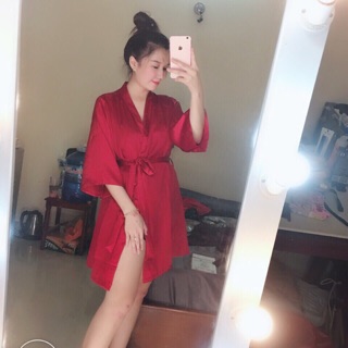 Áo choàng phi lụa sexy