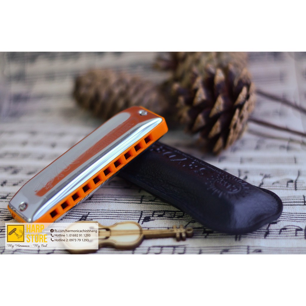 Kèn Harmonica diatonic Seydel Blue Session Steel (Standard Richter) - Key C,A,G