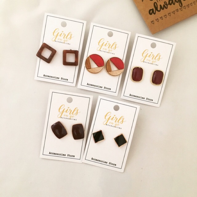 Bông tai Retro ( 5 mẫu)