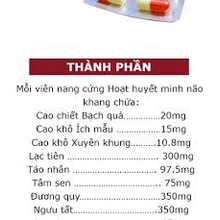 HOẠT HUYẾT MINH NÃO KHANG Hỗ Trợ Hoạt Huyết, Giảm Đau Đầu, Chóng Mặt
