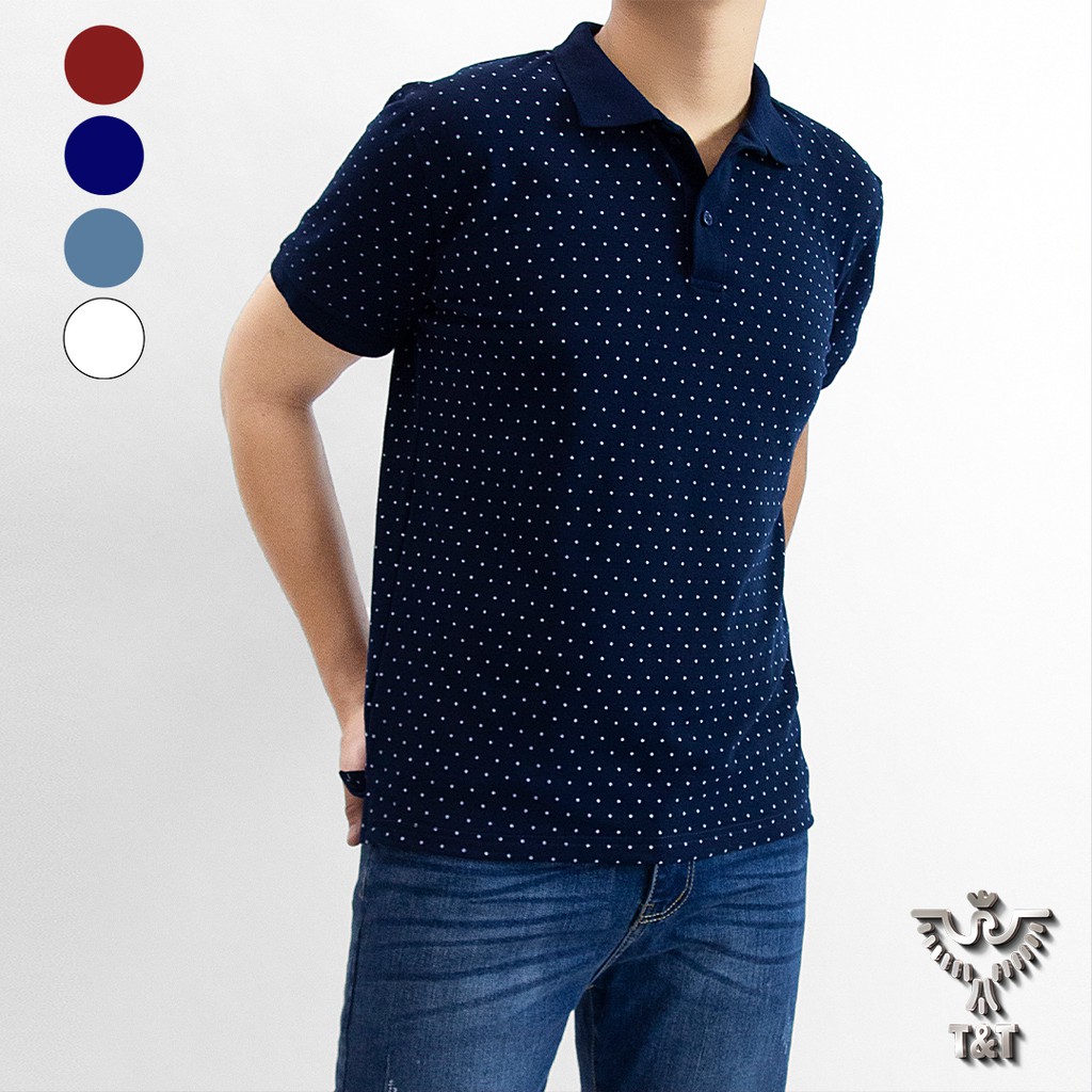 áo thun nam áo polo nam có cổ tay ngắn chất cotton co dãn thoáng mát kiểu dáng công sở PL204