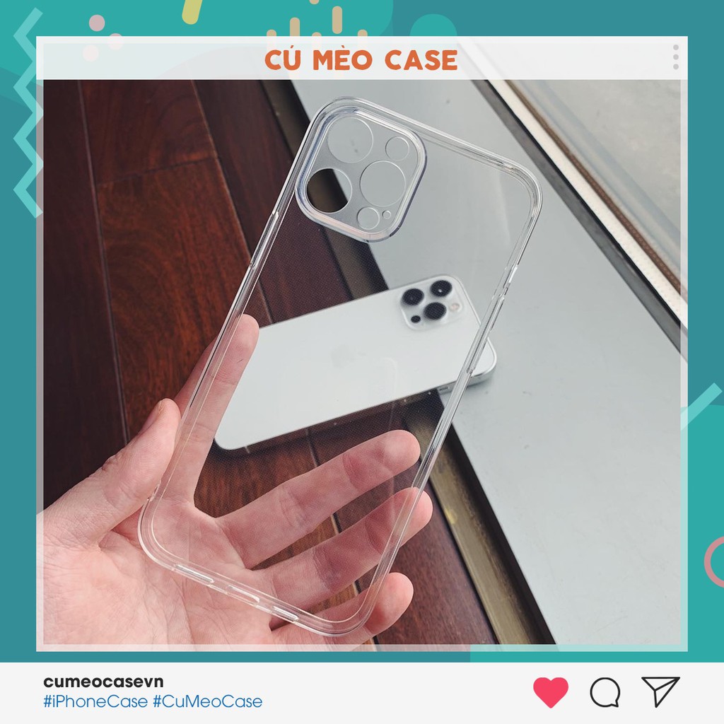 Ốp trong cao cấp GOR dẻo dành cho iPhone 11 12 Pro Max Cú Mèo Case