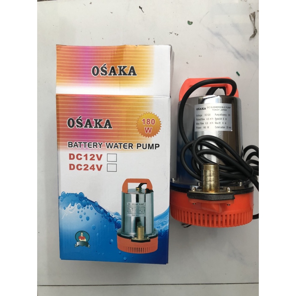 Máy Bơm Nước Chìm OSAKA Lưu Lượng Lớn Inox 12V 180W 80L