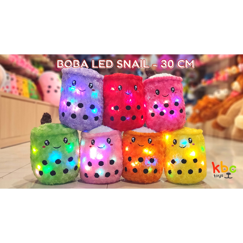Búp Bê Đèn LED 30Cm Mềm Mịn Chất Lượng Cao Vẽ Hình Trà Sữa / Đường / Búp Bê boba / Đèn LED / Trà Sữa / Búp Bê boba / Đèn LED / Búp Bê boba / boba