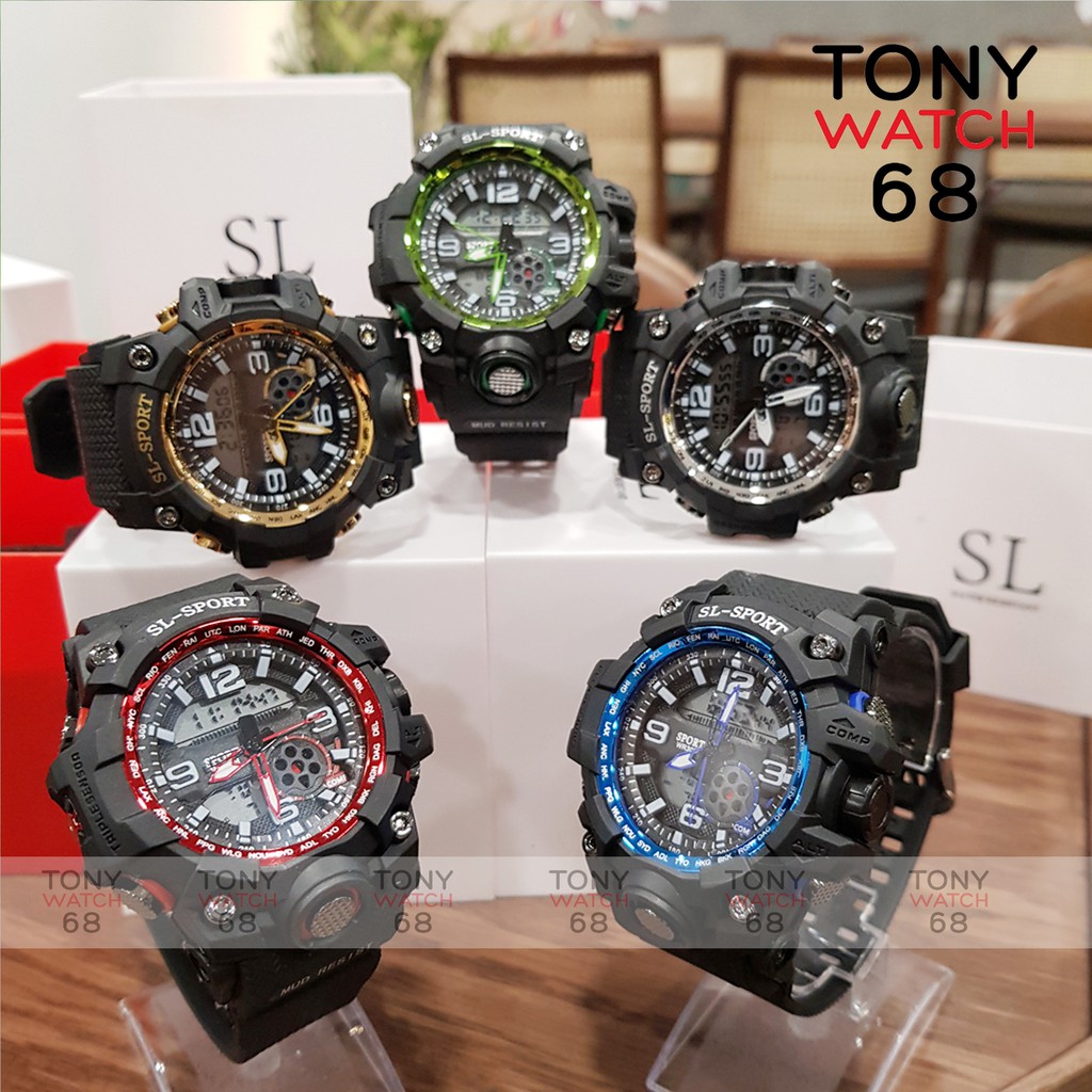 Đồng hồ điện tử nam SL SPORT thể thao chính hãng chống nước tuyệt đối Tony Watch 68